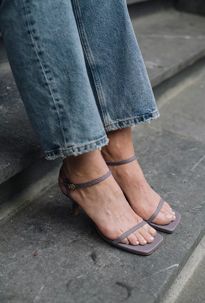 Anine Bing Invisible Sandals Purple pumps 