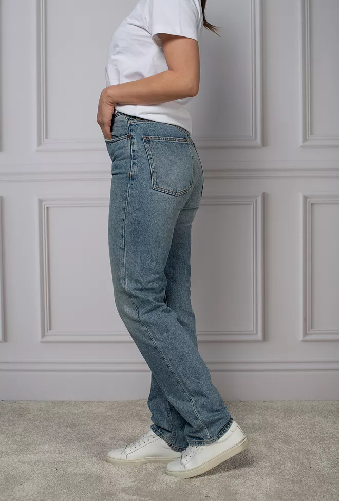 Dagmar Straight Leg Denim Light Blue Wash jeans 4