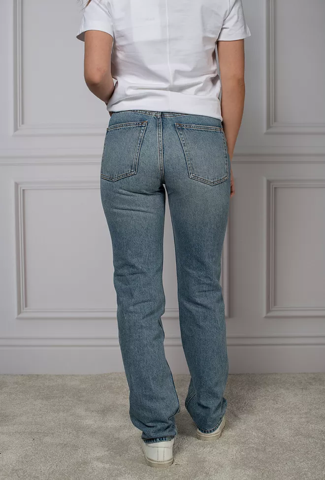 Dagmar Straight Leg Denim Light Blue Wash jeans 5