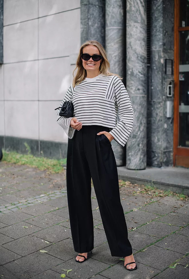 Dagmar Wide Suit Trousers Black 2