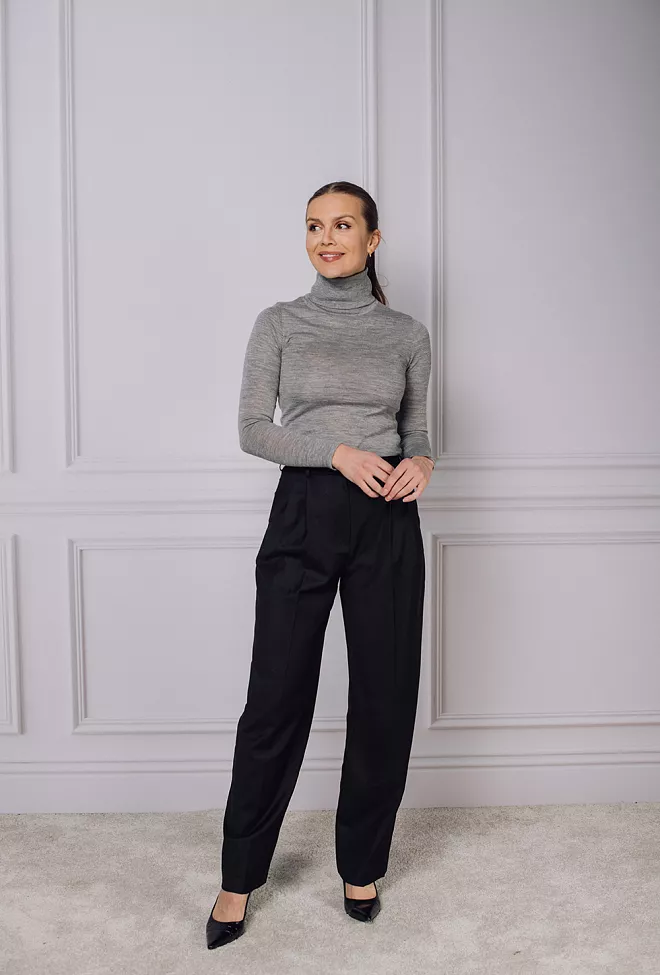 Dagmar Wide Suit Trousers Black 6