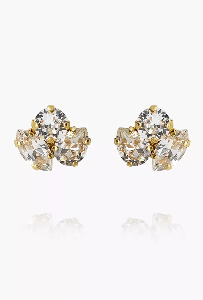 Caroline Svedbom Ana Earrings Gold Crystal øredobber