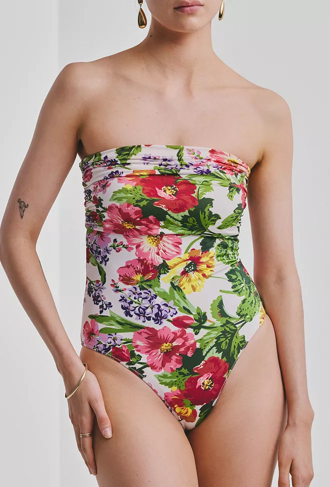 byTiMo Bandeau Swimsuit Daylight Bloom badedrakt 2
