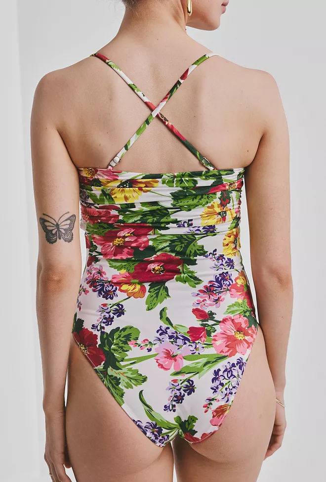byTiMo Bandeau Swimsuit Daylight Bloom badedrakt 3