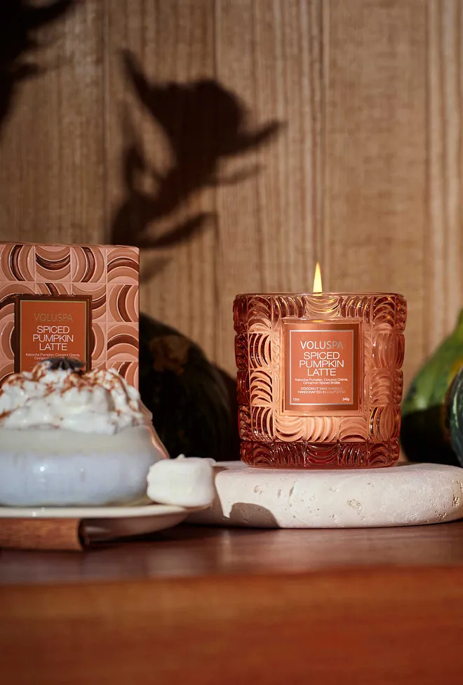 Voluspa Classic Boxed Candle Spiced Pumpkin Latte 60t duftlys 3