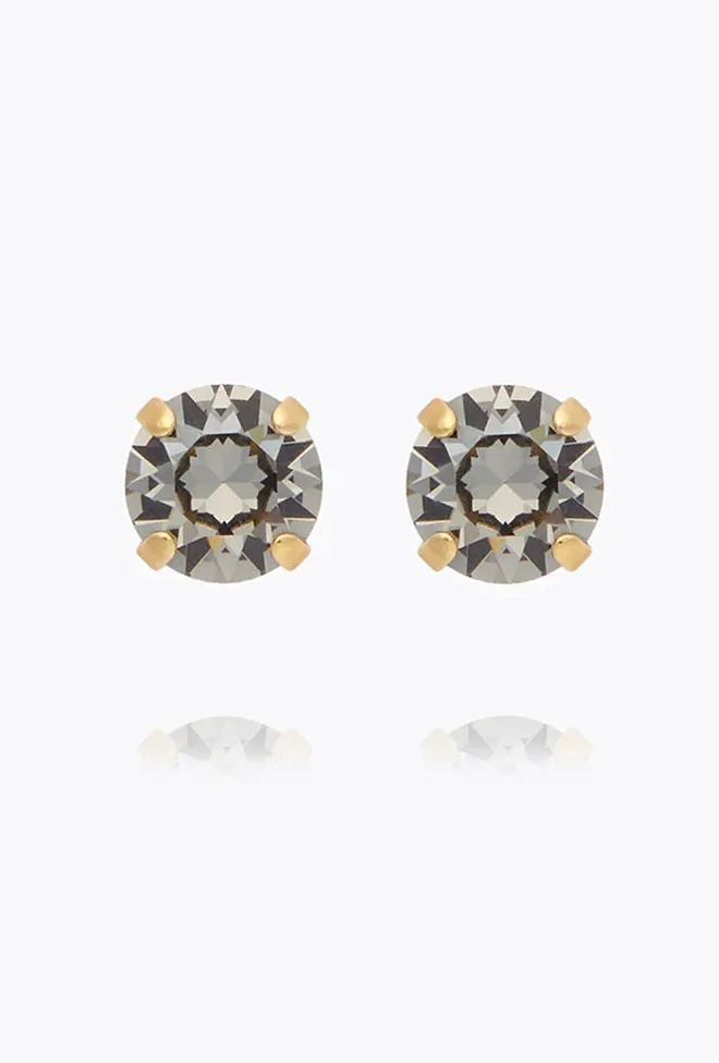 Caroline svedbom Classic Stud Earrings Gold Greige øredobber