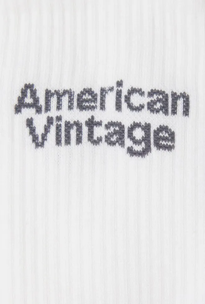 American Vintage Clypsun Socks White sokker 2