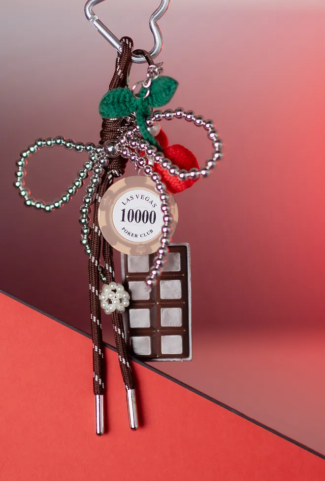 Day ET Day Choc Charm Chocolate Plum bag charm 4