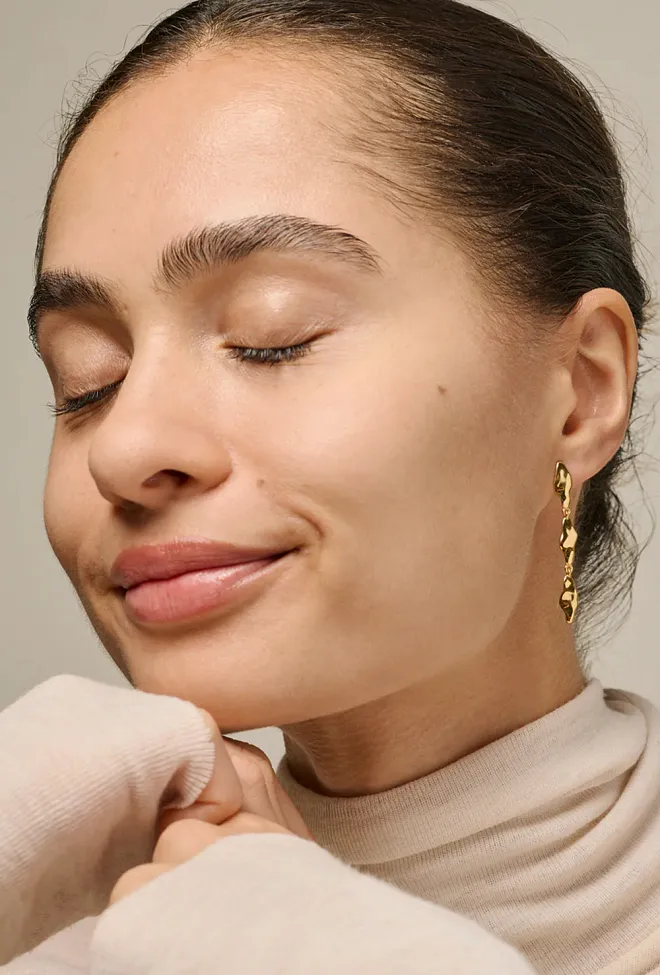 Enamel Copenhagen India Medium Gold Earrings øredobber