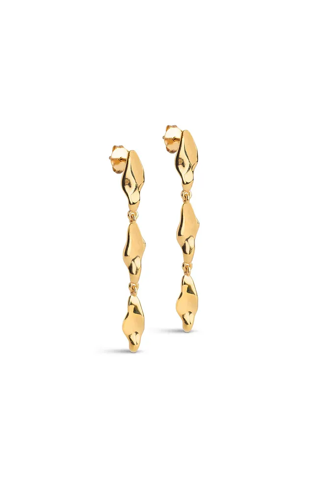 Enamel Copenhagen India Medium Gold Earrings øredobber 2