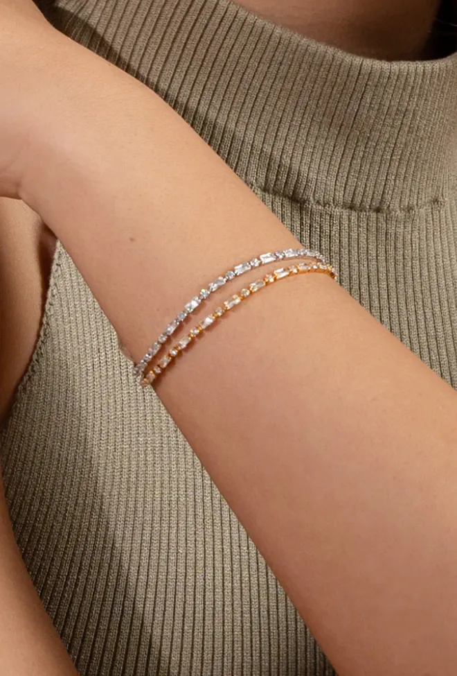 Caroline Svedbom Evelyne Bracelet Rhodium armbånd