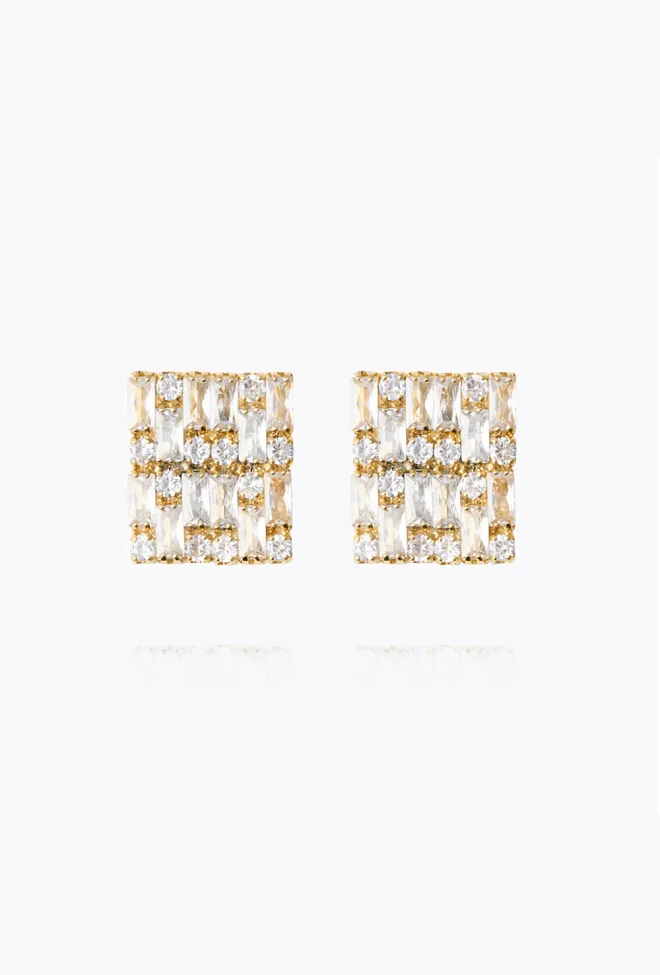 Caroline Svedbom Evelyne Earrings Gold Crystal øredobber 3