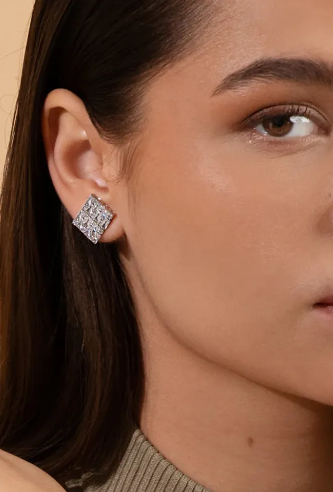 Caroline Svedbom Evelyne Earrings Rhodium øredobber