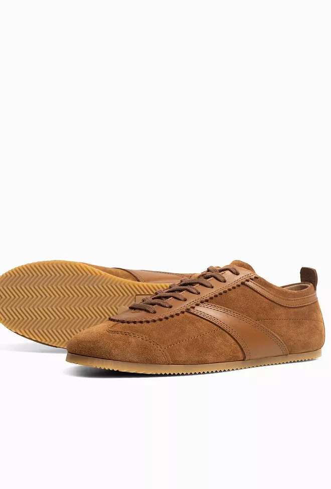 Jim Rickey Shade Suede Leather Sneakers Cognac joggesko 3
