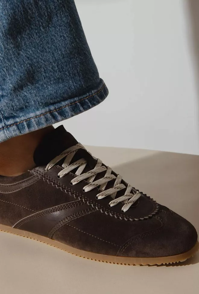 Jim Rickey Shade Suede/Leather Sneakers Truffle joggesko