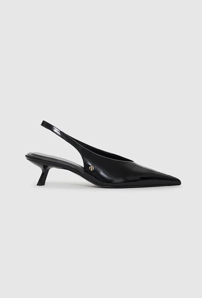 Anine bing Hilda Slingback Pumps Black Patent pensko 2Anine bing Hilda Slingback Pumps Black Patent pensko