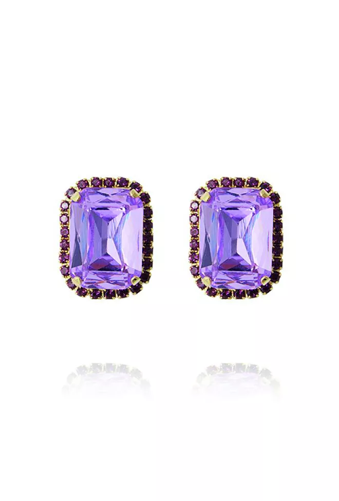 Caroline Svedbom x HiiL Studio Lydia Cocktail Studs Gold Violet/Amethyst øredobber 1