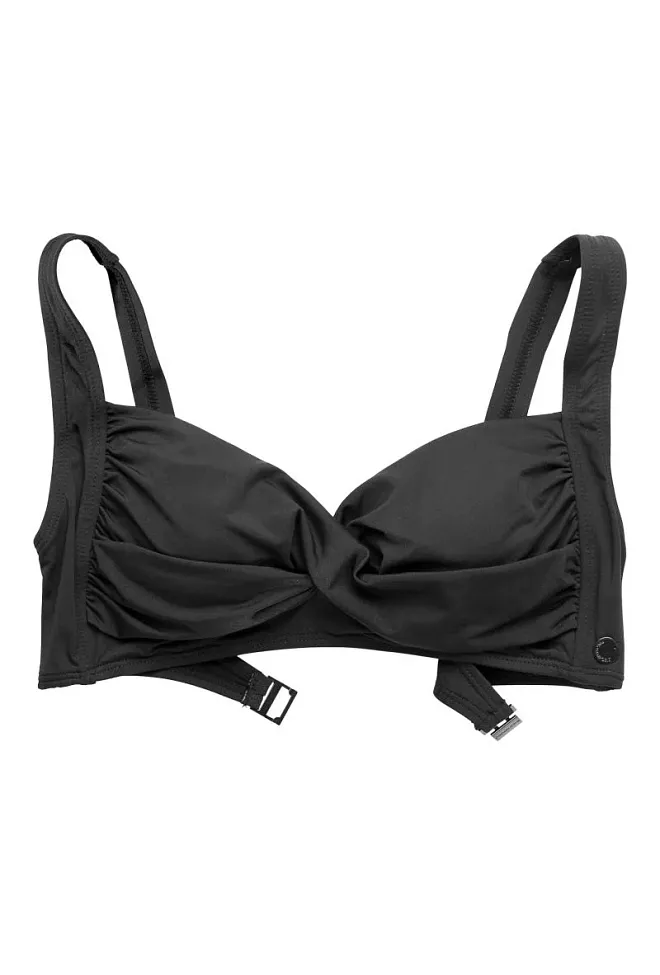 Panos emporio Medea Solid Top Black bikinitopp 3