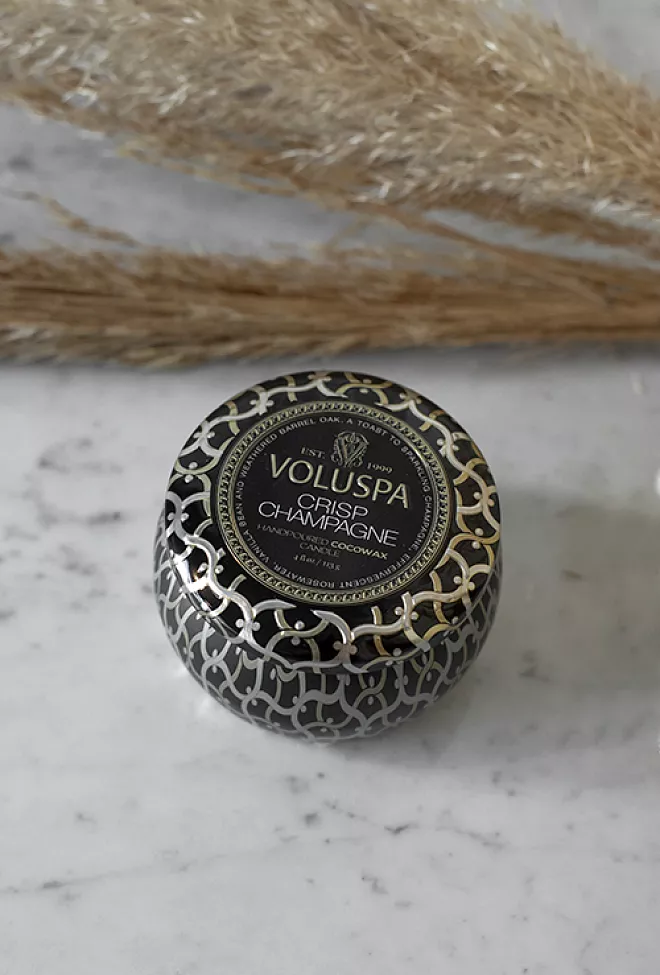 Voluspa Mini Tin Candle 25t Crisp Champagne duftlys 1
