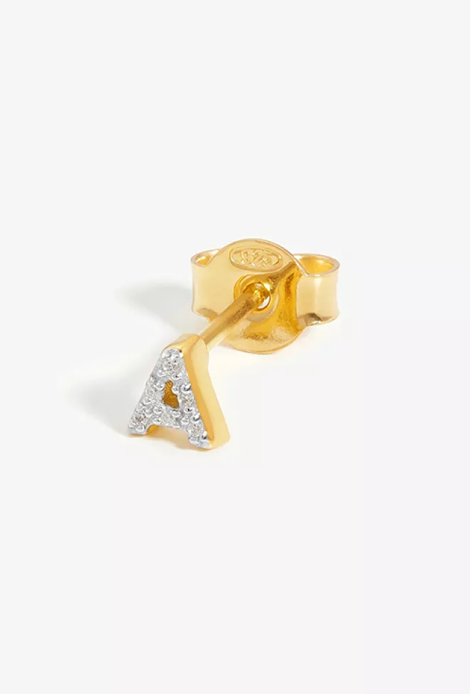 Missoma pave initial stud earrings T-Z gold øredobber 2