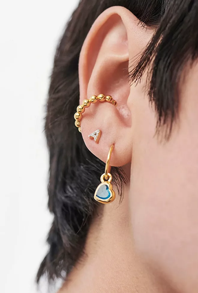 Missoma pave initial stud earrings T-Z gold øredobber 1