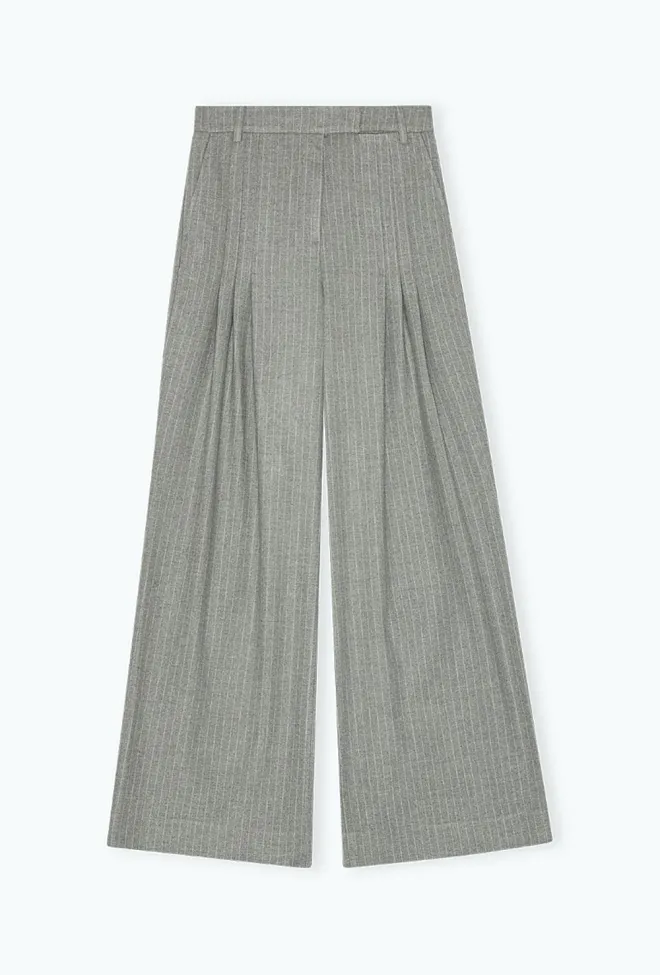 Remain Wide Suiting Pants Titanium Comb dressbukse 8