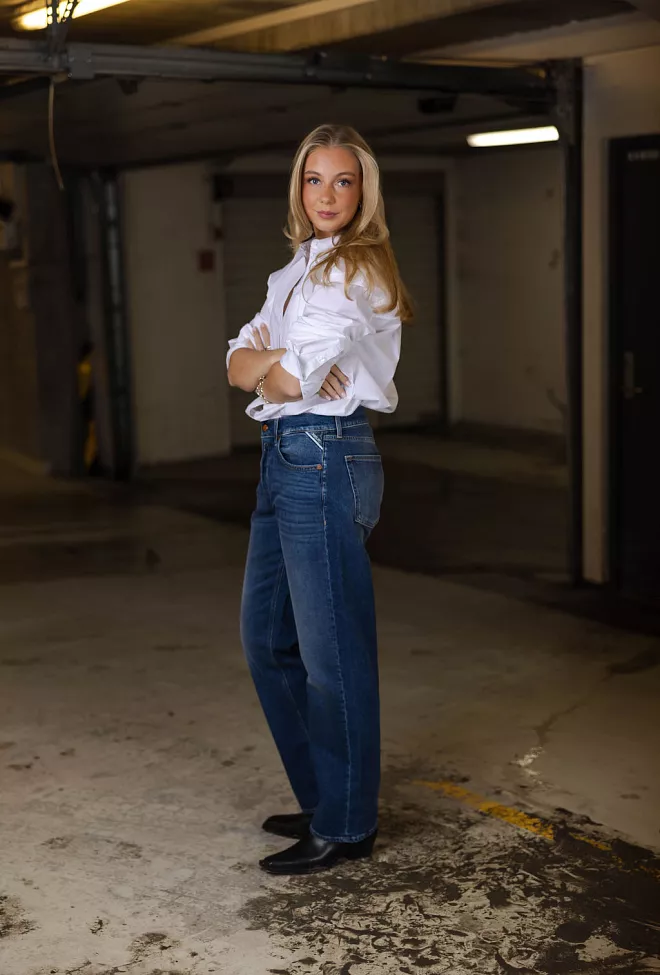 replay Aubry pants medium blue jeans 7