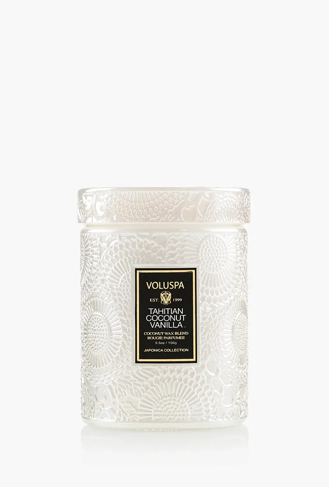 Voluspa Small Jar Candle Tahitian Coconut Vanilla 25t duftlys 2