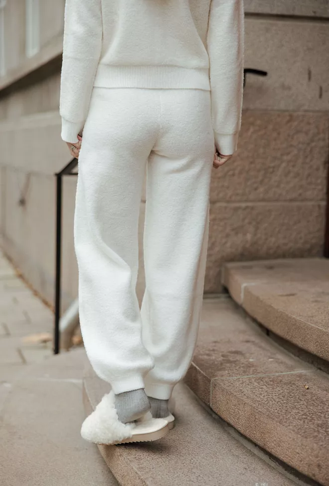 twist&tango sankt Moritz knitted trousers cream bukse 3
