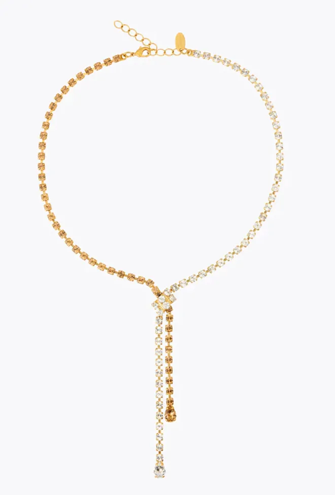 Caroline Svedbom Yvette Necklace Gold Topaz Combo halskjede 3